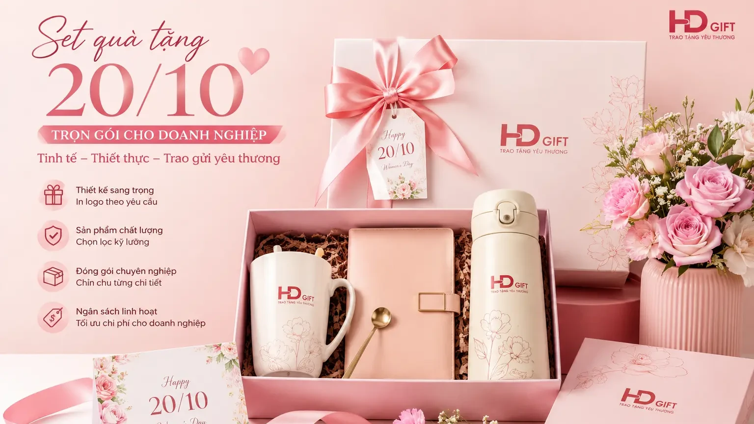 Quà tặng 20/10 cho doanh nghiệp tại Quy Nhơn